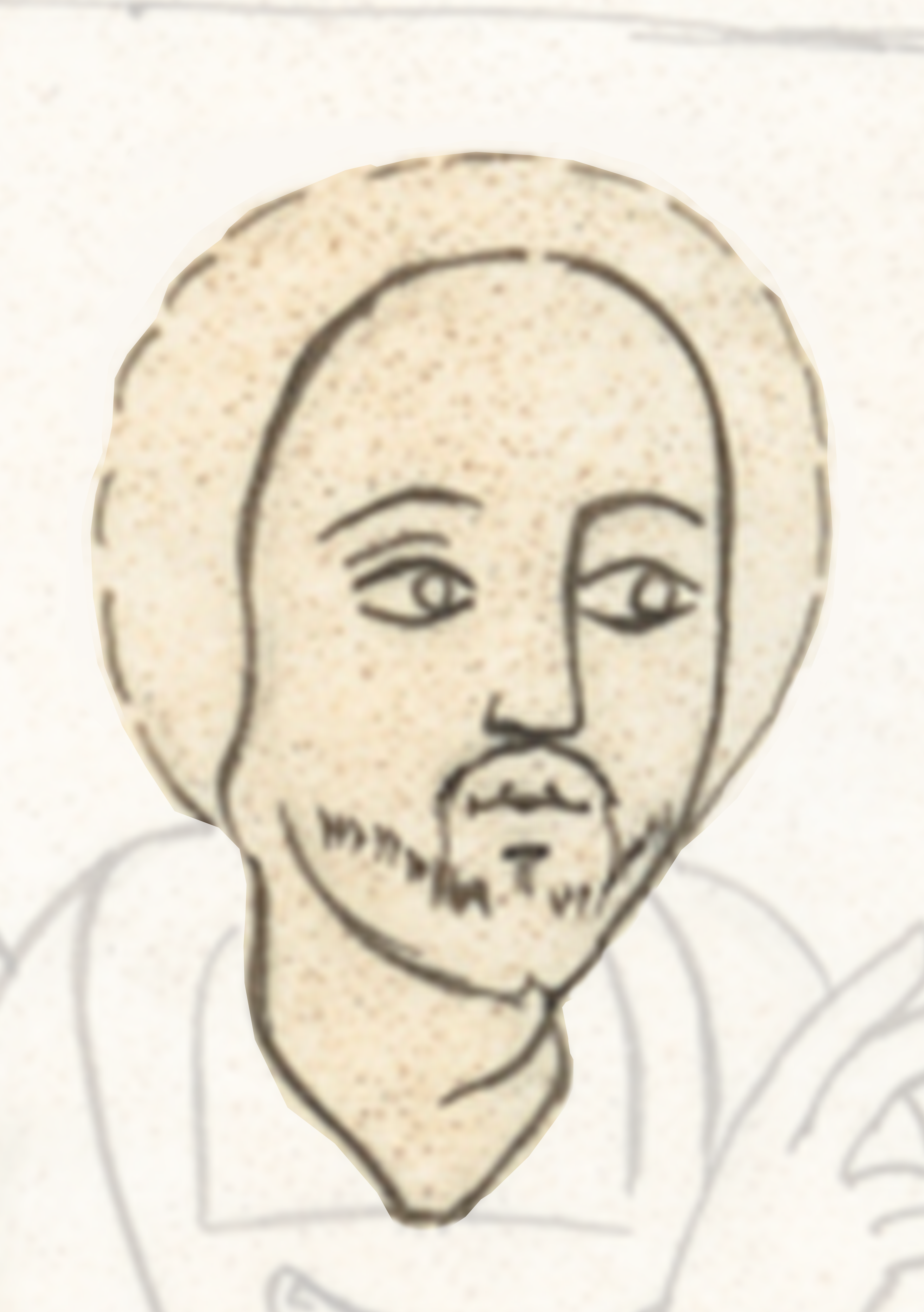 Drawing Of A Man With A Beard
