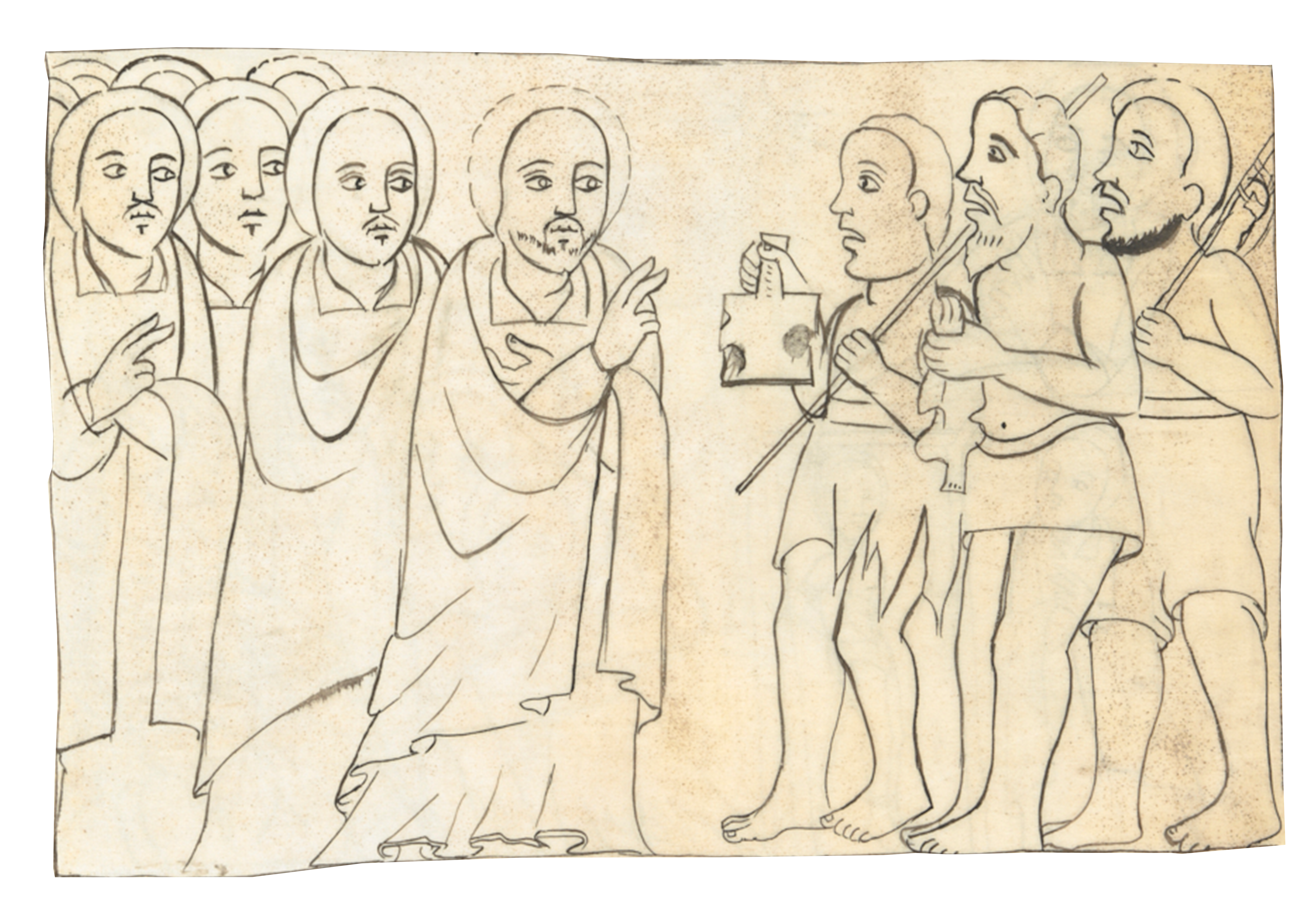 Drawing Of A Group Of People