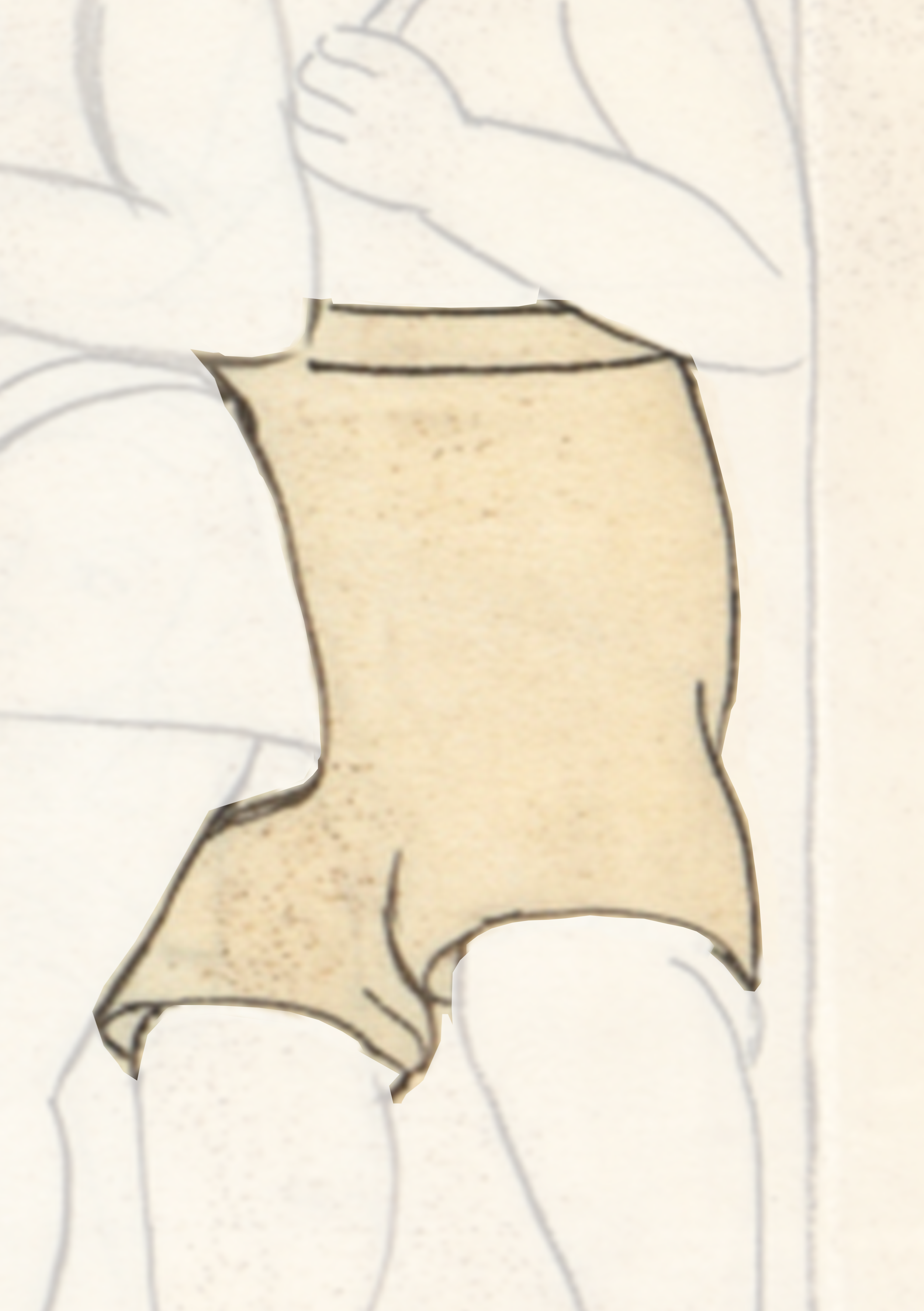 Drawing Of A Man In A White Shirt
