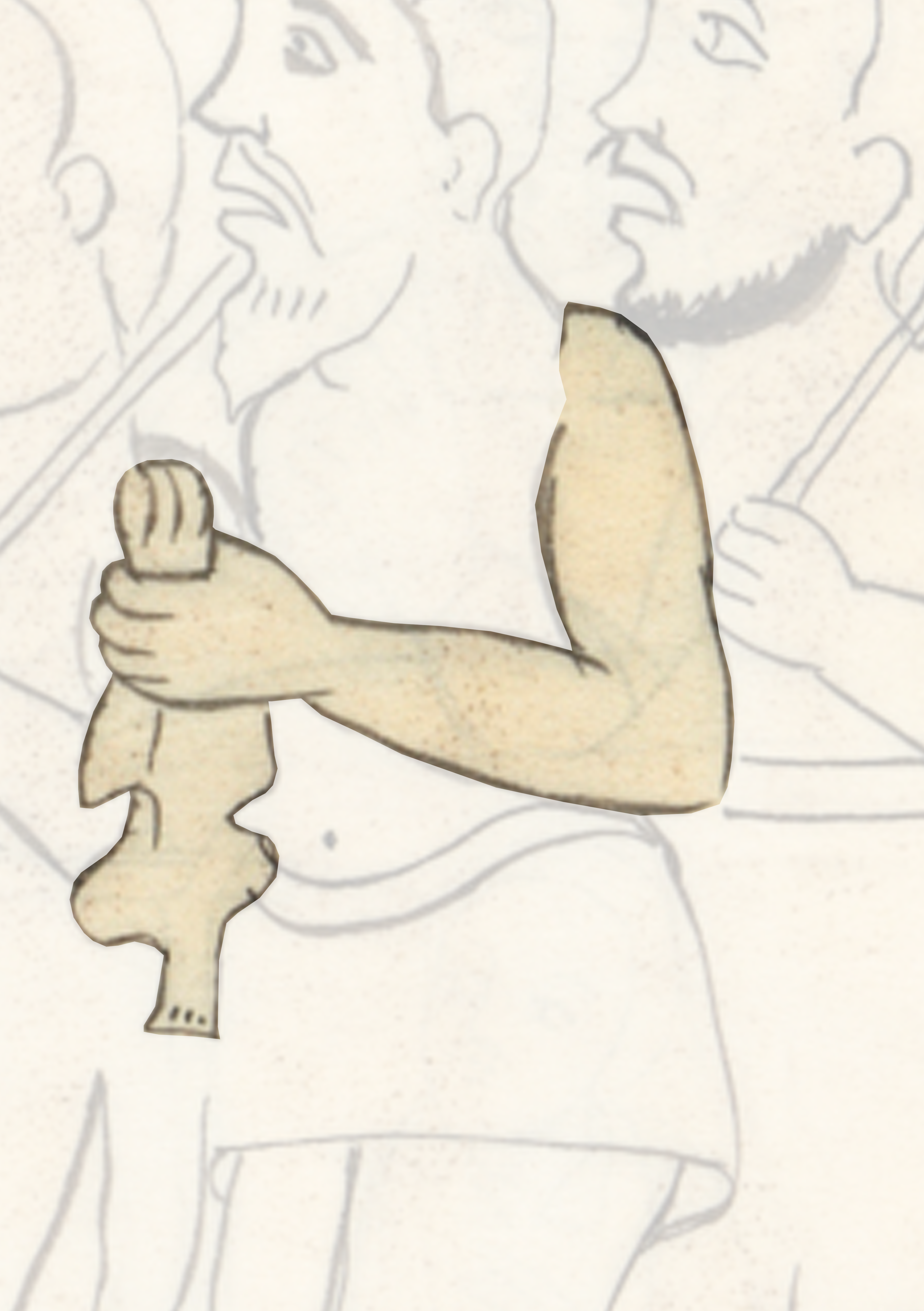Drawing Of A Man Holding A Teddy Bear