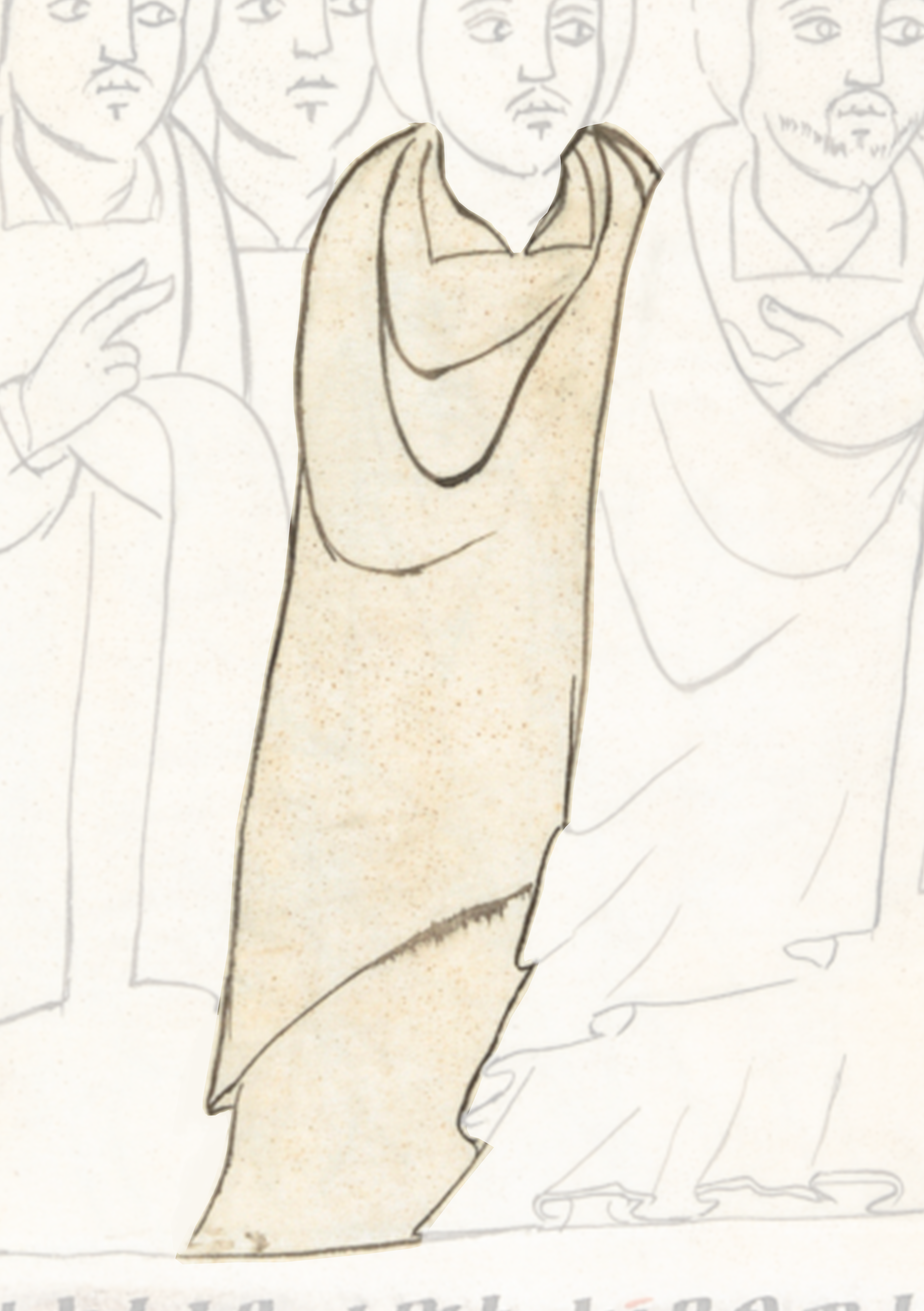 Drawing Of A Man In A White Robe