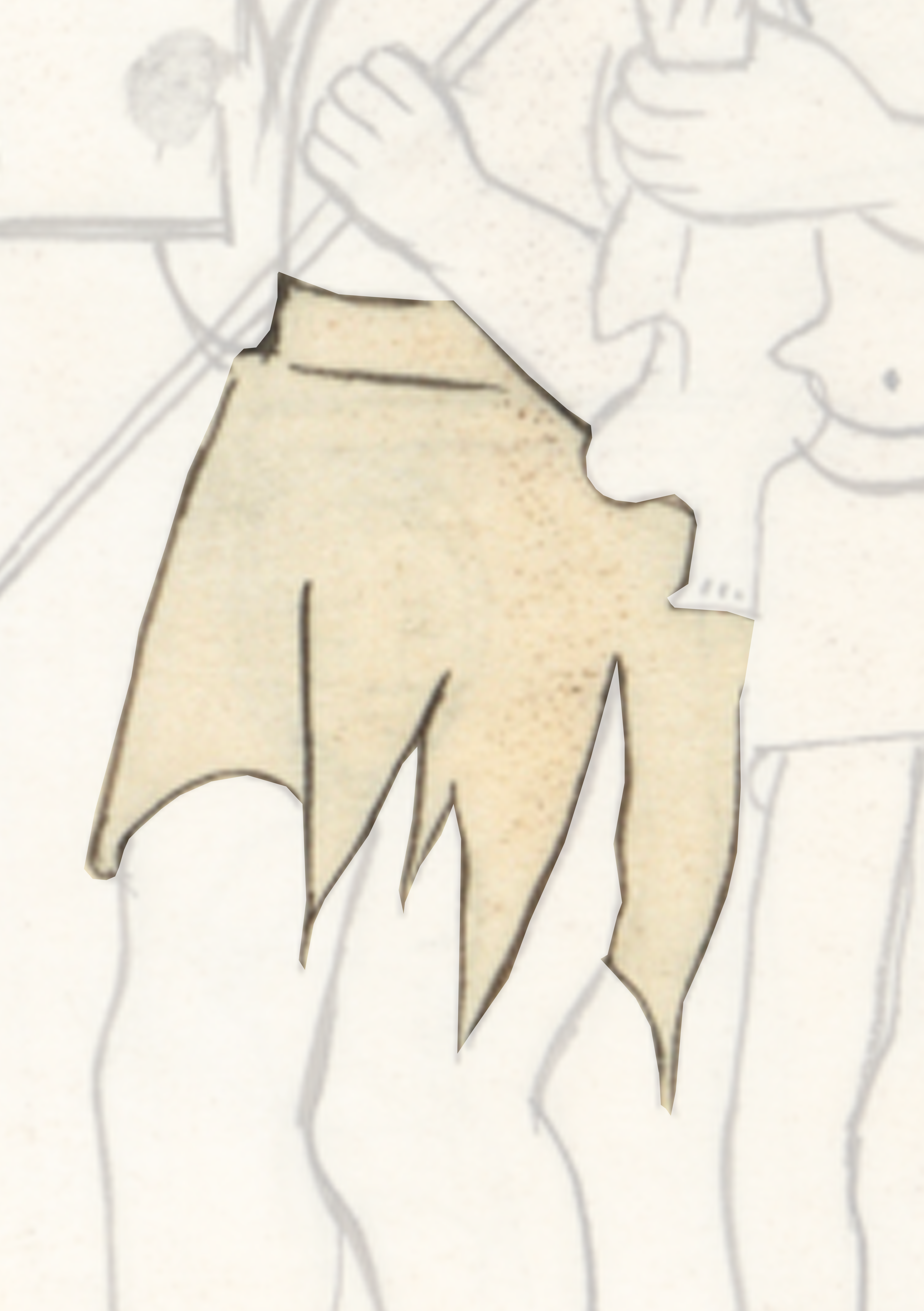 Drawing Of A Man With A Bat
