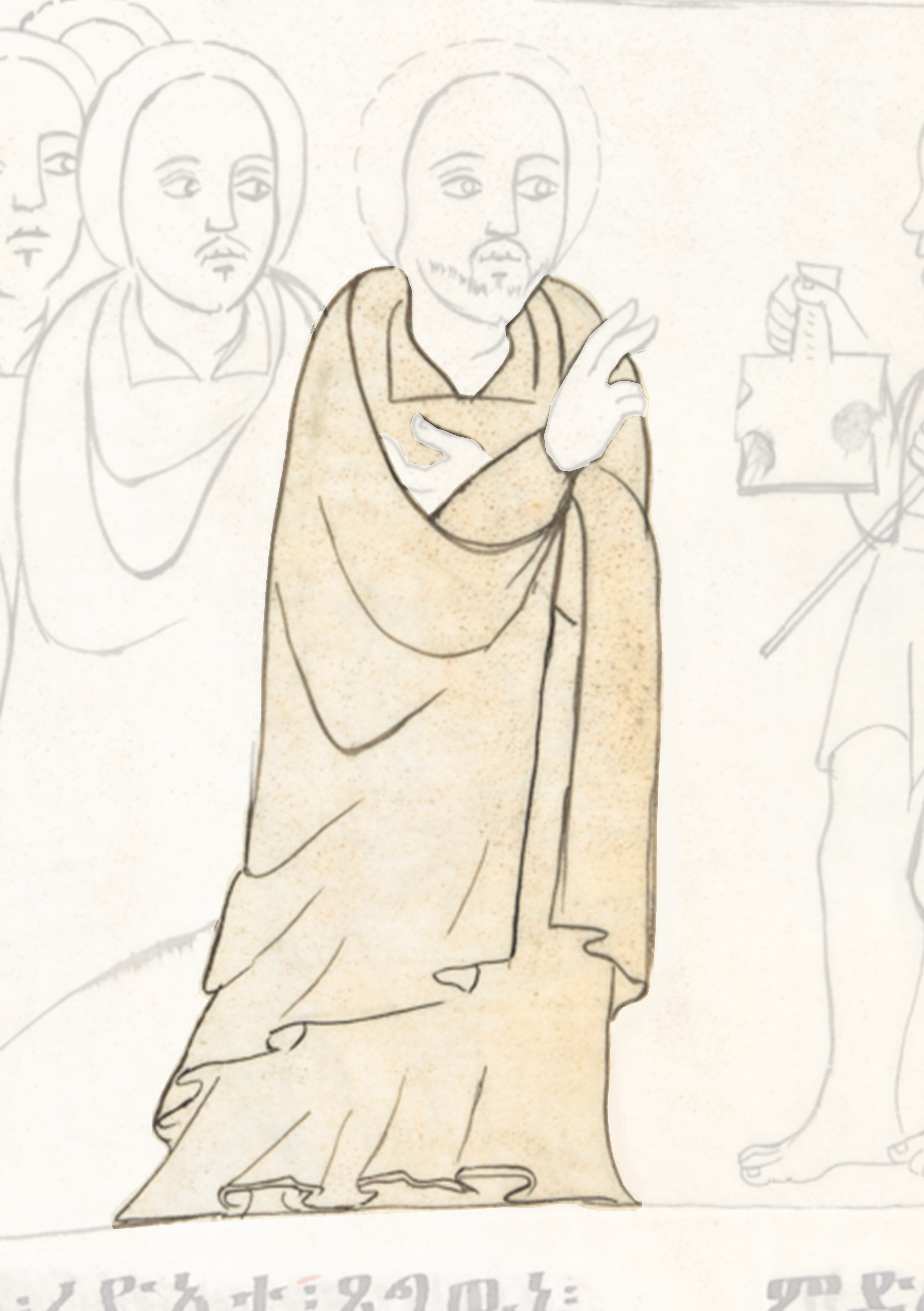 Drawing Of A Man In A Robe