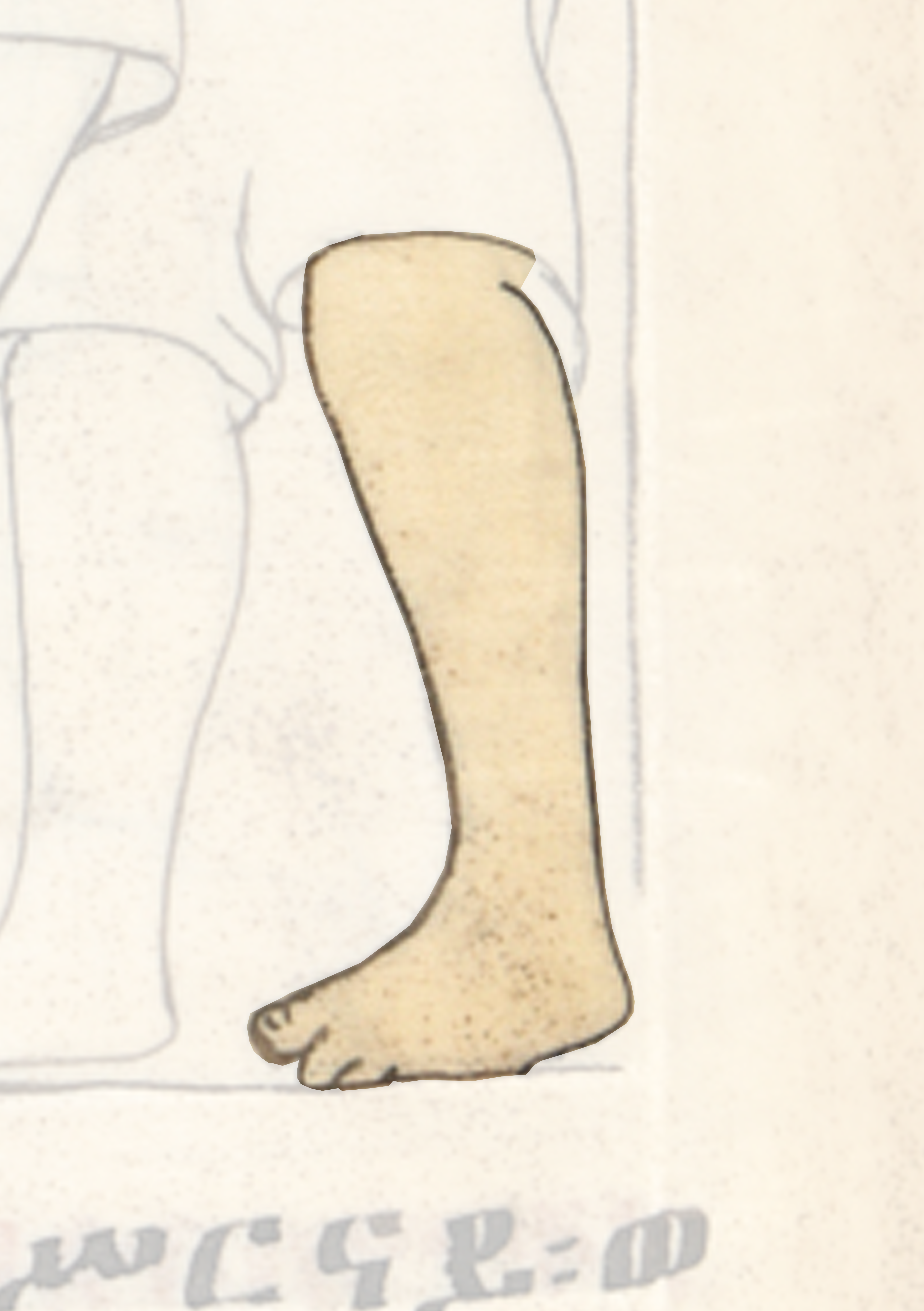 Drawing Of A Man S Foot