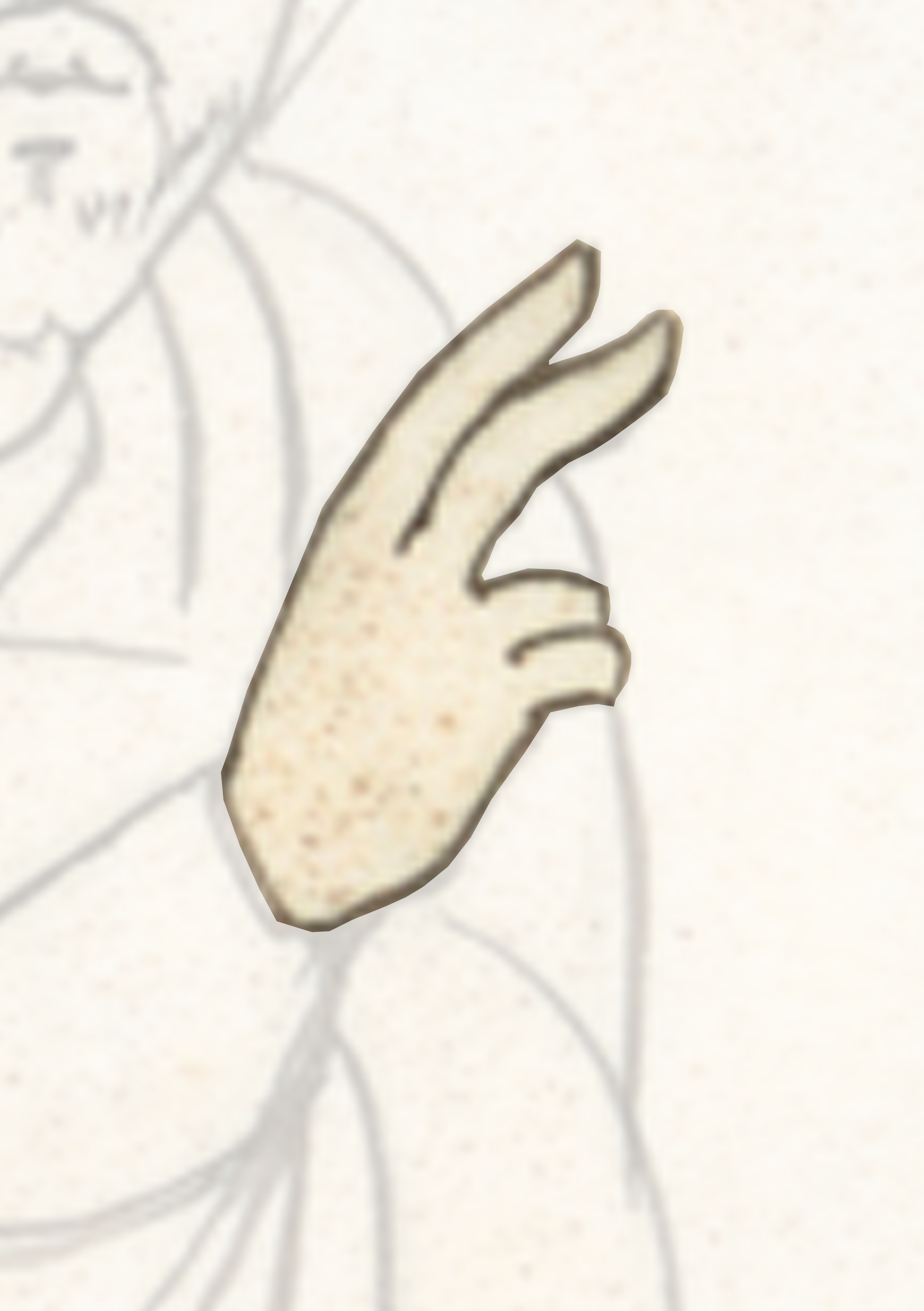 Drawing Of A Hand With A Finger