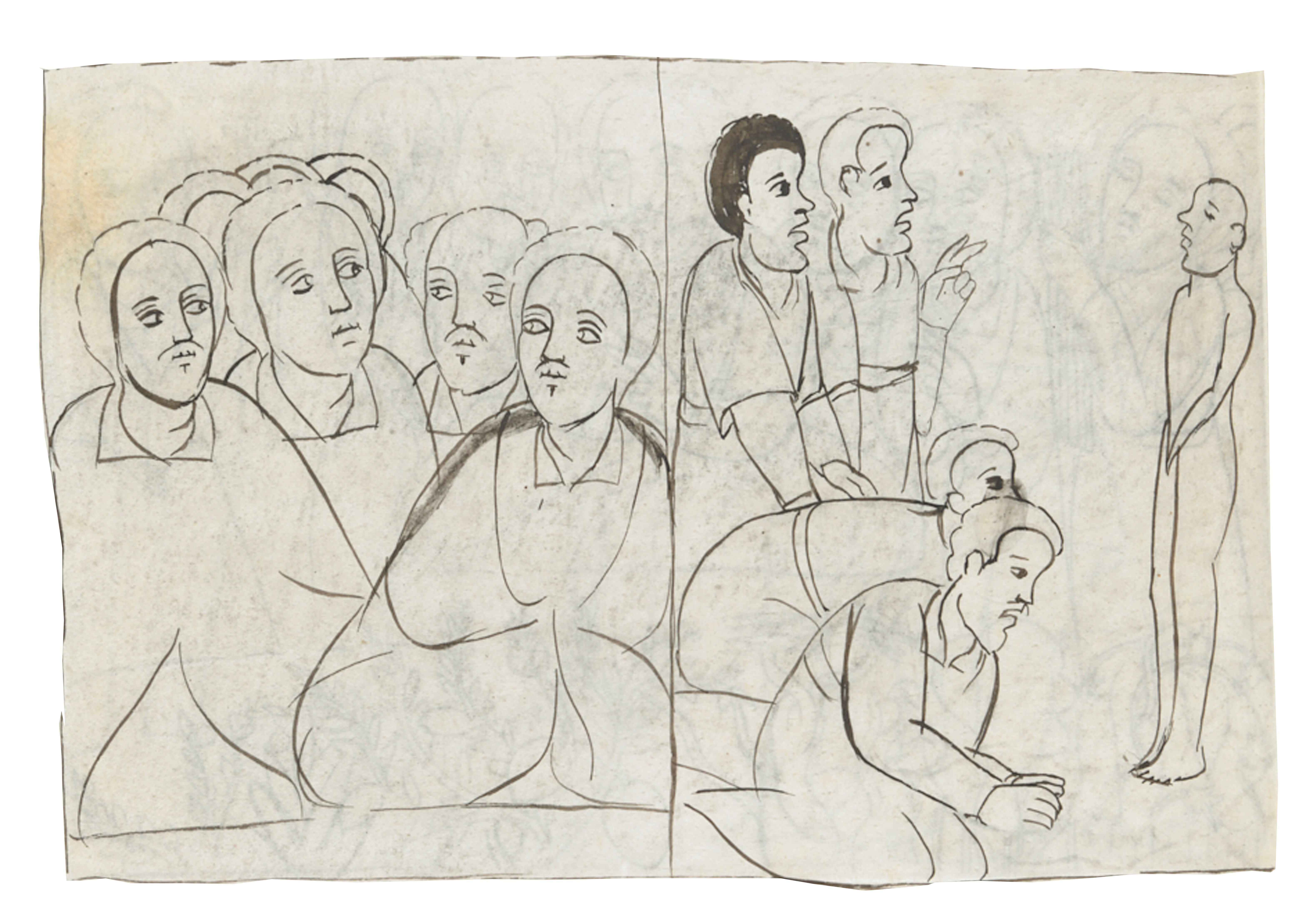 Drawing Of A Group Of People