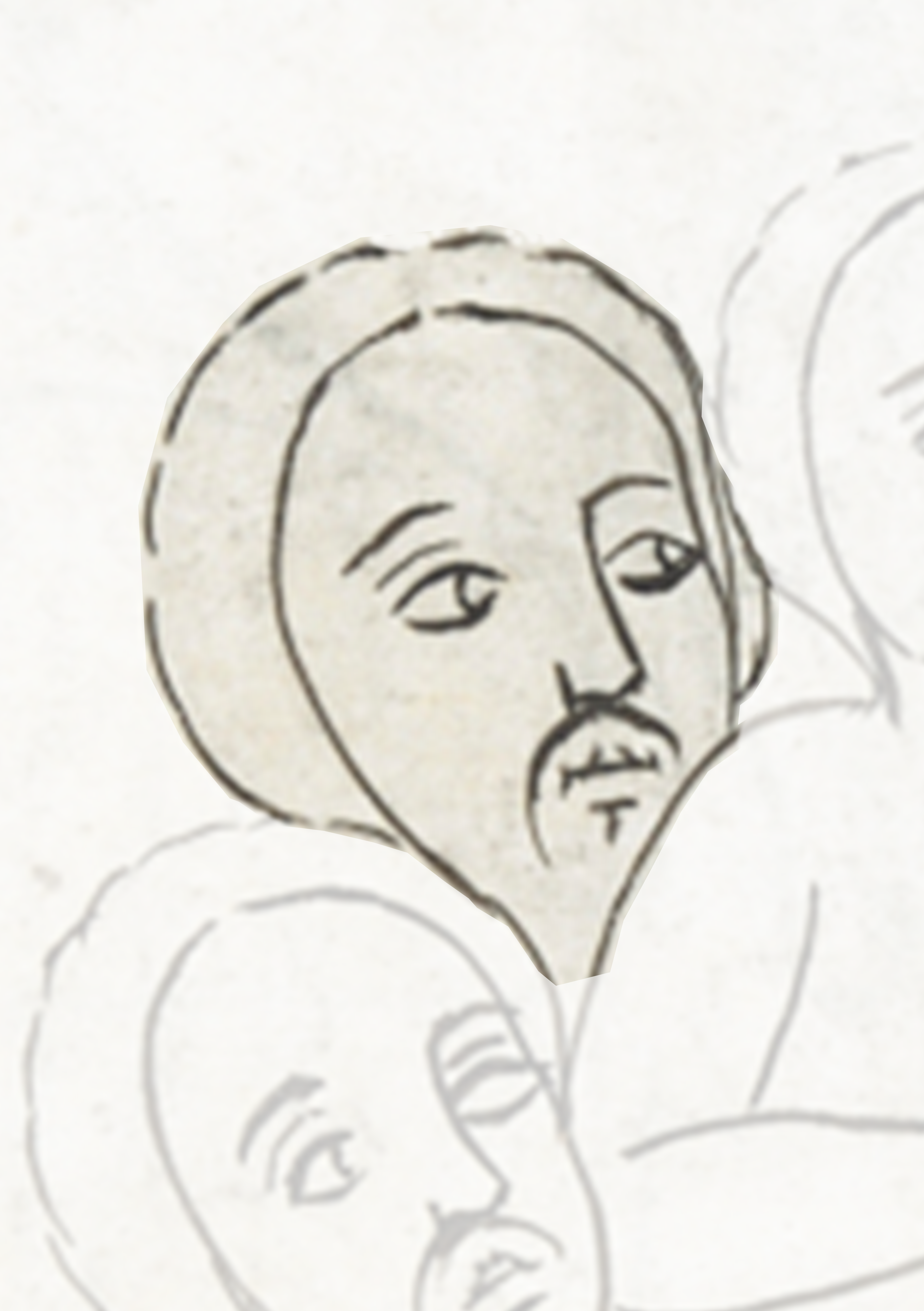 Drawing Of A Man With A Beard