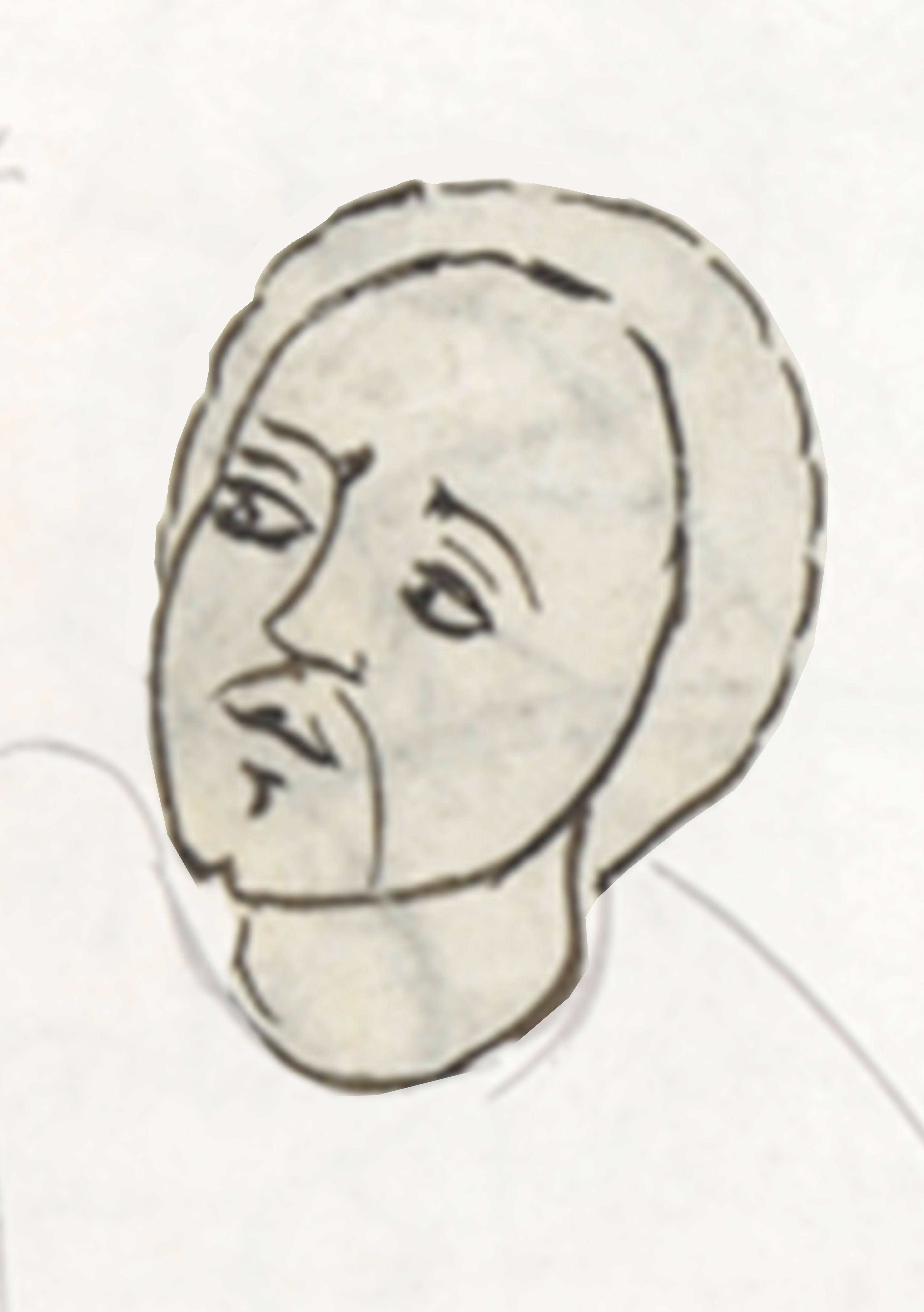 Drawing Of A Man With A Beard