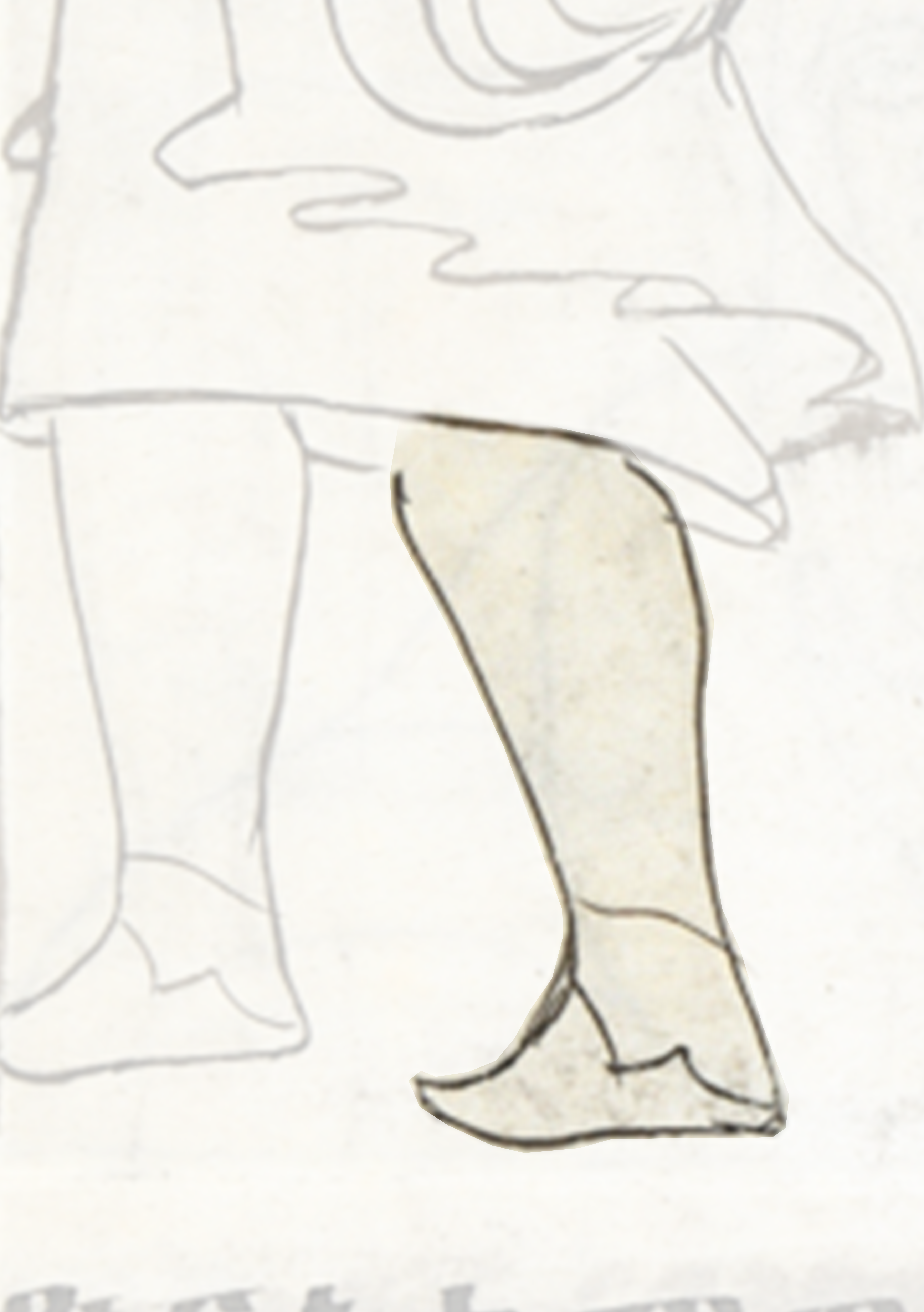 Drawing Of A Woman Sitting On A Bench