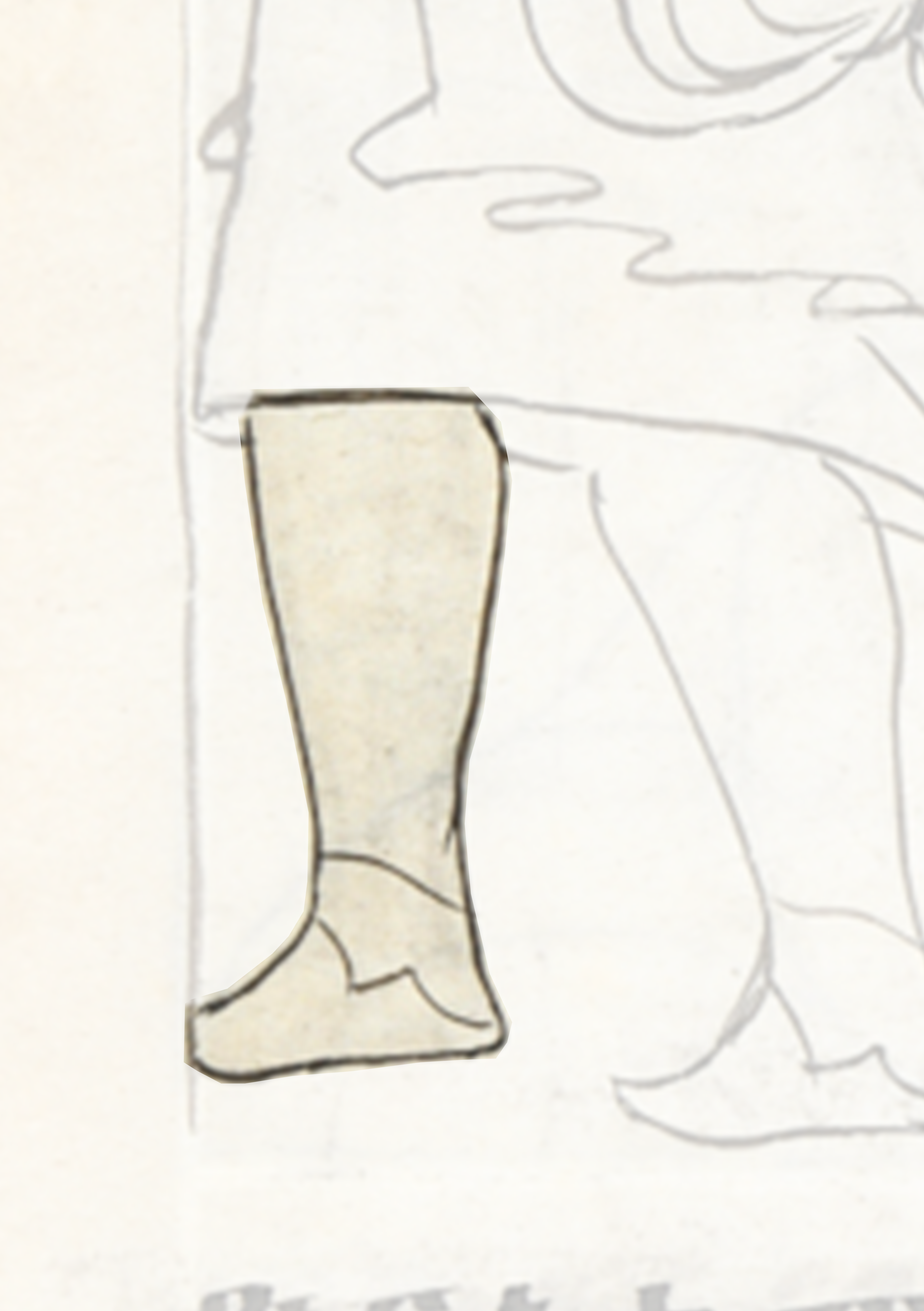 Drawing Of A Man Sitting On A Chair