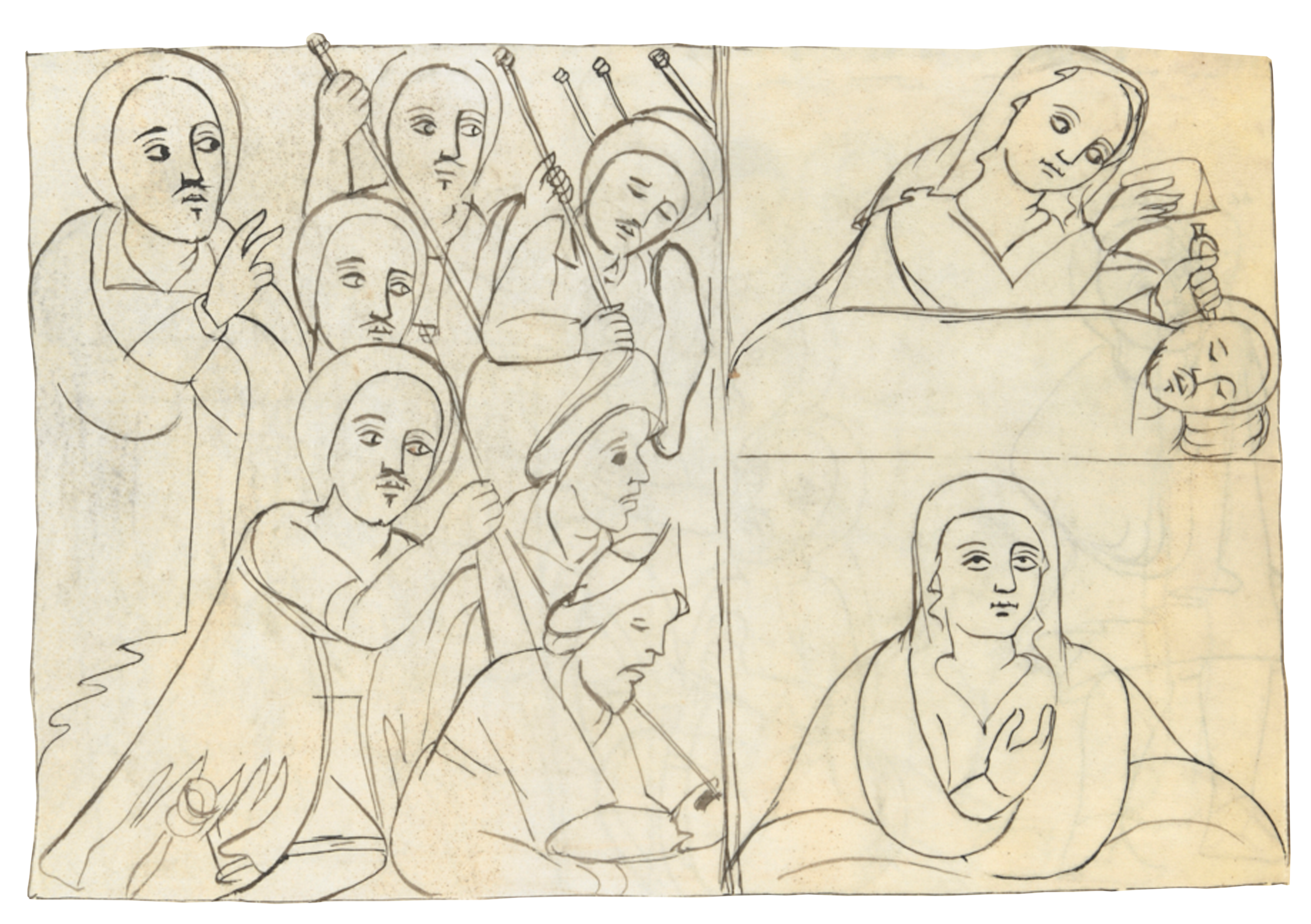 Drawing Of A Group Of People