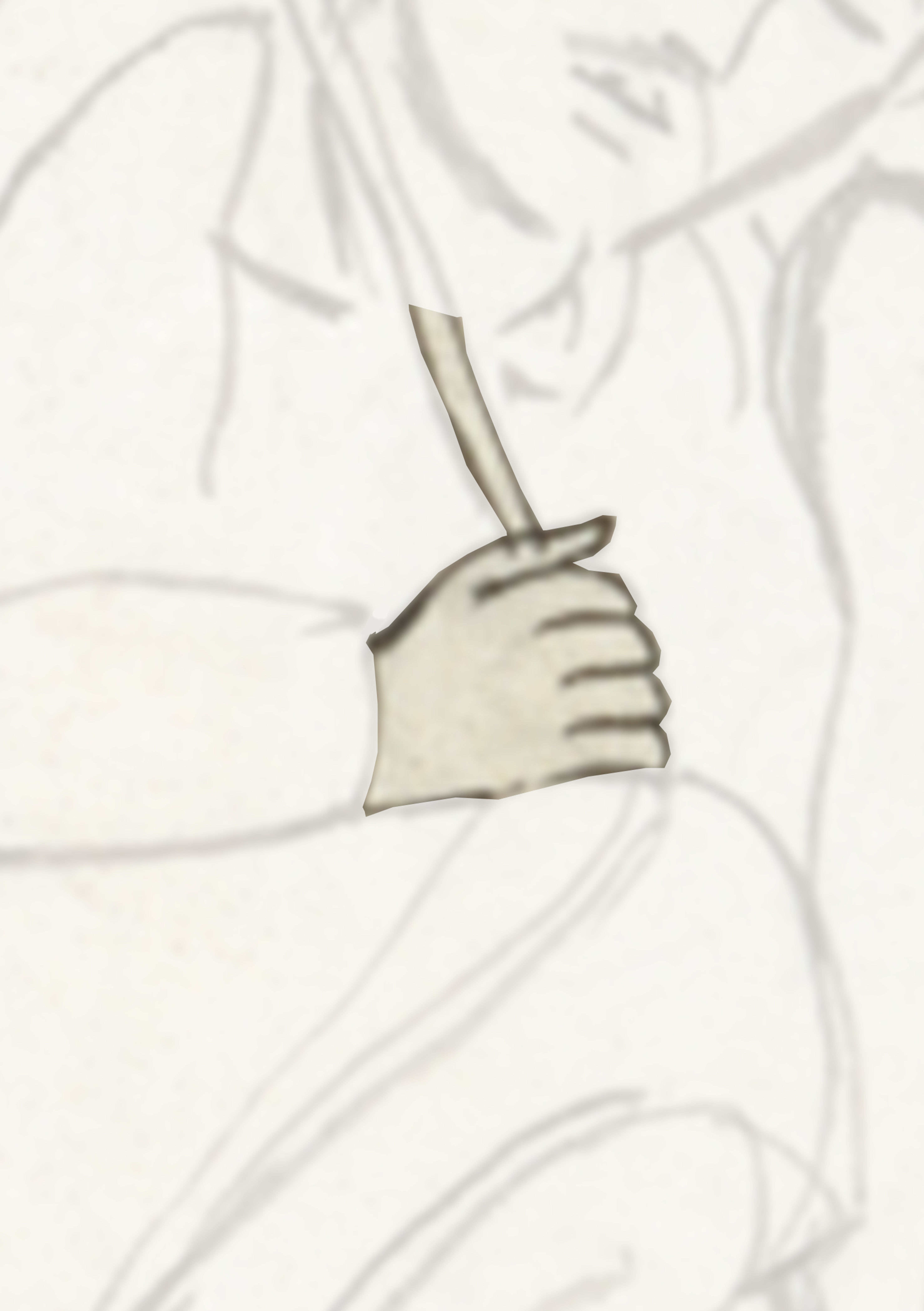 Hand Holding A Knife In The Air