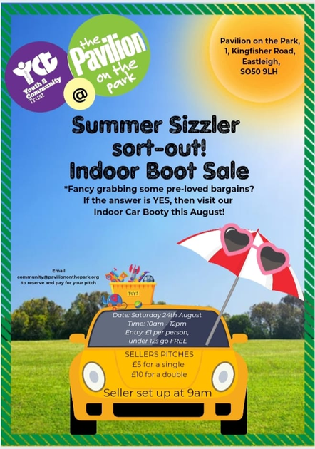 Summer Sizzler Sort-out!  Indoor Boot Sale Image