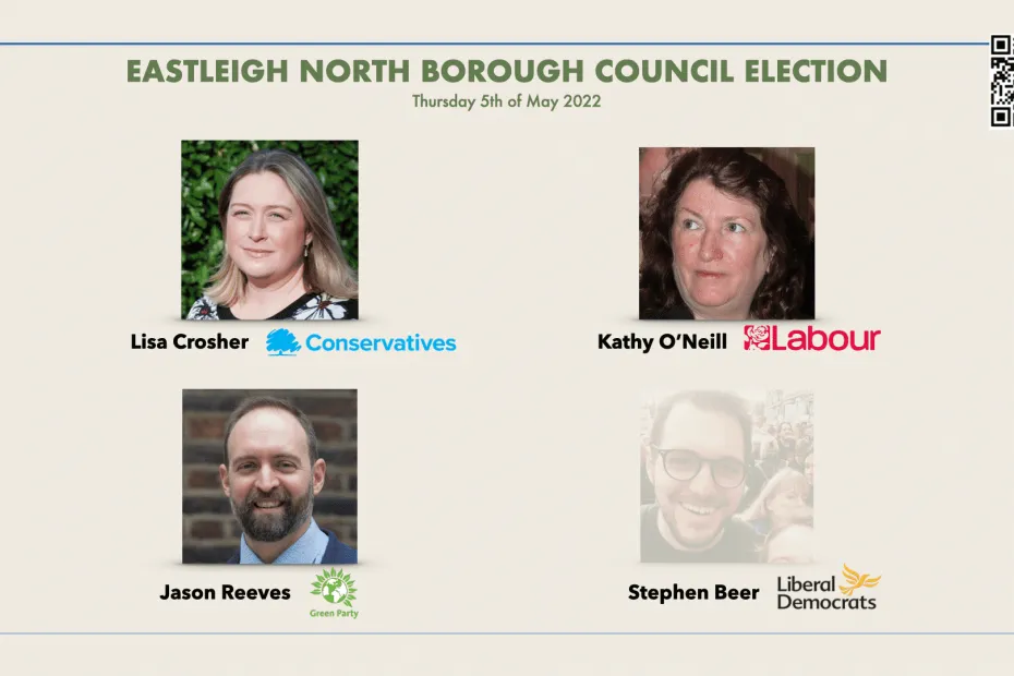 Eastleigh North Borough Council Election 2022: Candidate Introductions for 5th of May 2022 image