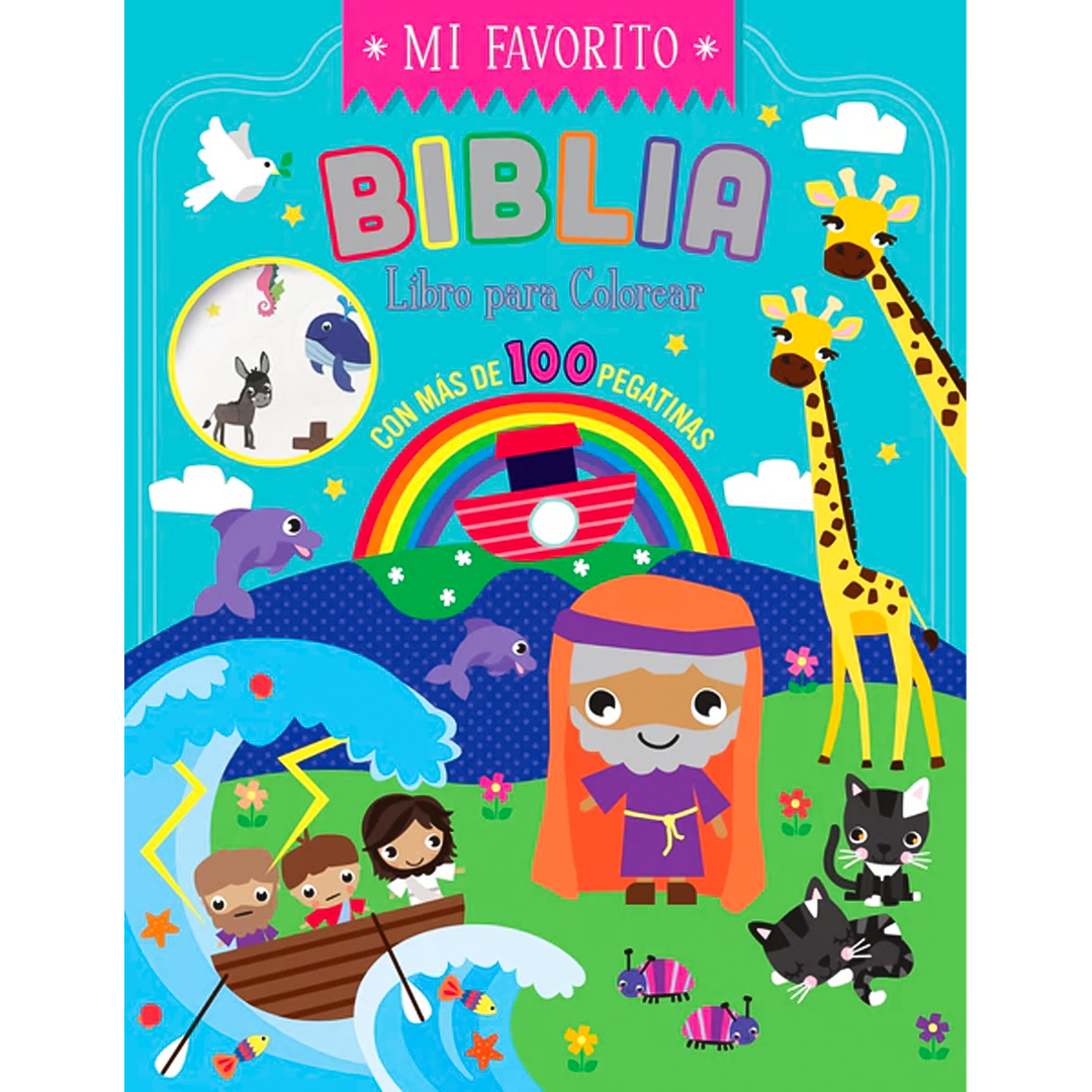 Biblia - Libro para Colorear con Pegatinas