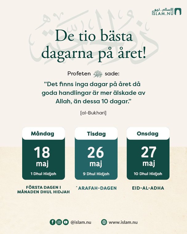 De 10 bästa dagarna på året!