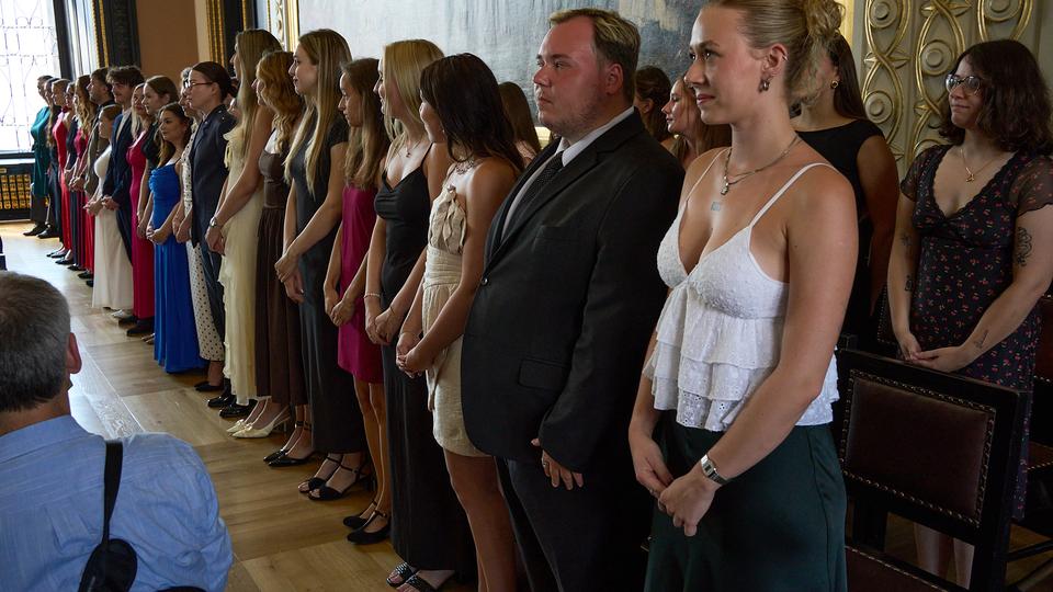 Slavnostní předávání diplomů absolventům Jahodovky