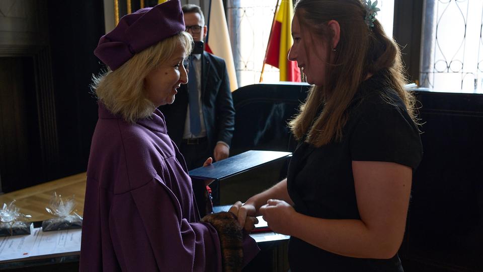 Slavnostní předávání diplomů absolventům Jahodovky