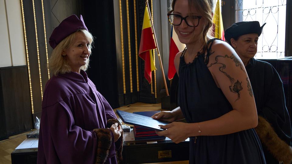 Slavnostní předávání diplomů absolventům Jahodovky