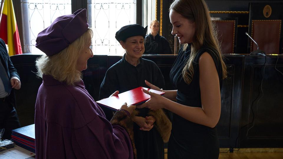 Slavnostní předávání diplomů absolventům Jahodovky