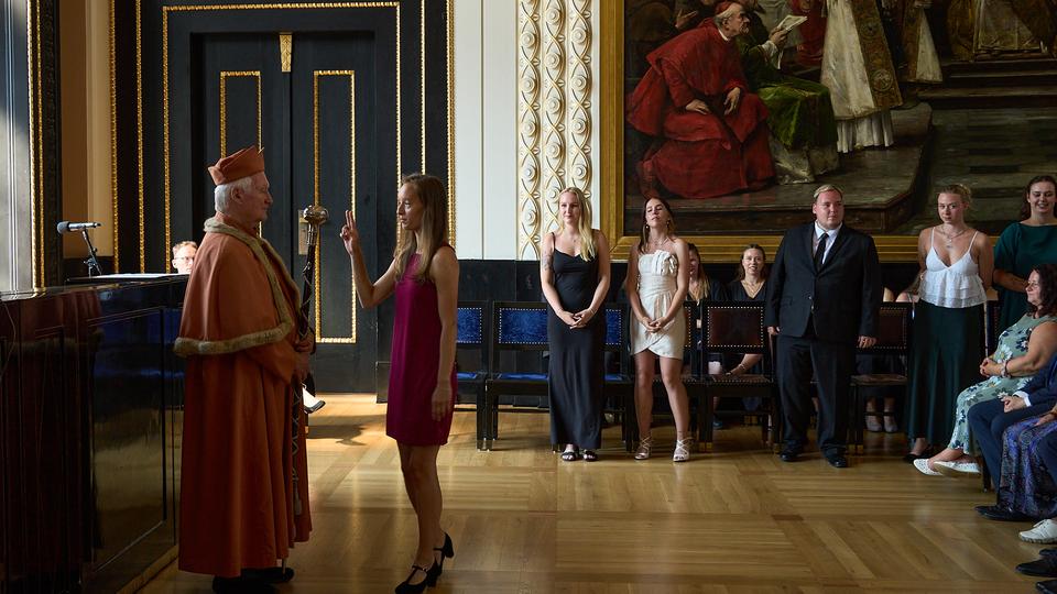 Slavnostní předávání diplomů absolventům Jahodovky