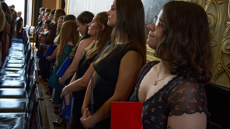 Slavnostní předávání diplomů absolventům Jahodovky
