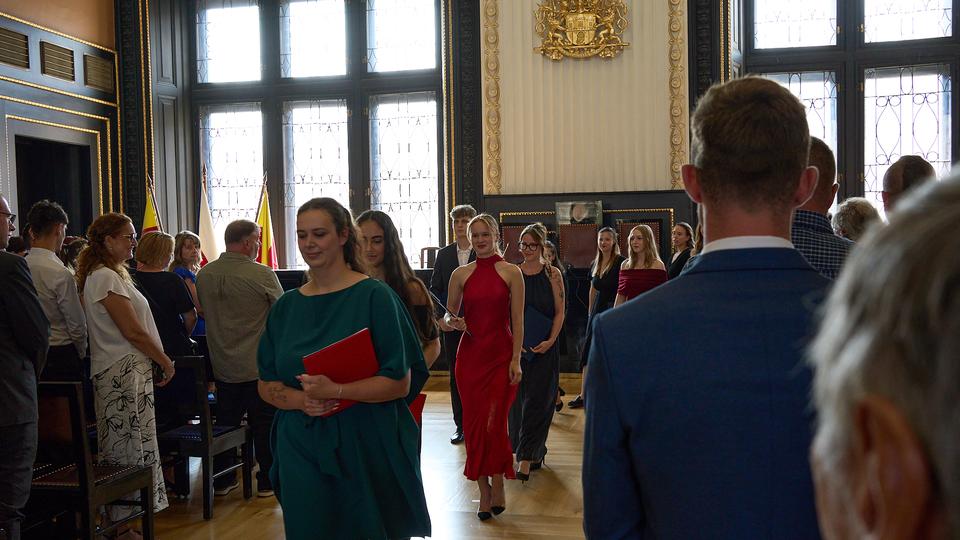 Slavnostní předávání diplomů absolventům Jahodovky