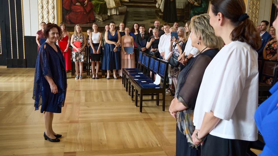 Slavnostní předávání diplomů absolventům Jahodovky
