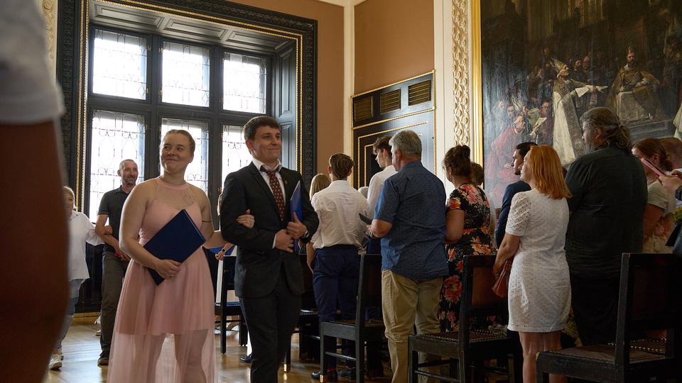 Slavnostní předávání diplomů absolventům Jahodovky