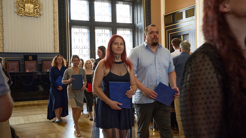 Slavnostní předávání diplomů absolventům Jahodovky