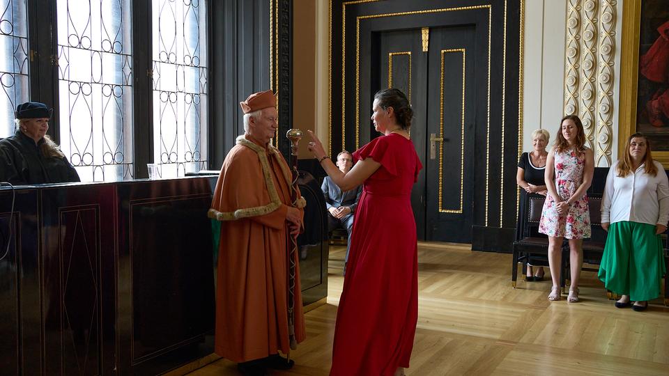 Slavnostní předávání diplomů absolventům Jahodovky