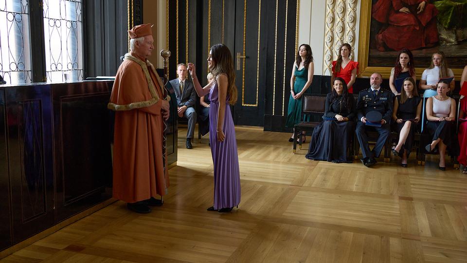 Slavnostní předávání diplomů absolventům Jahodovky