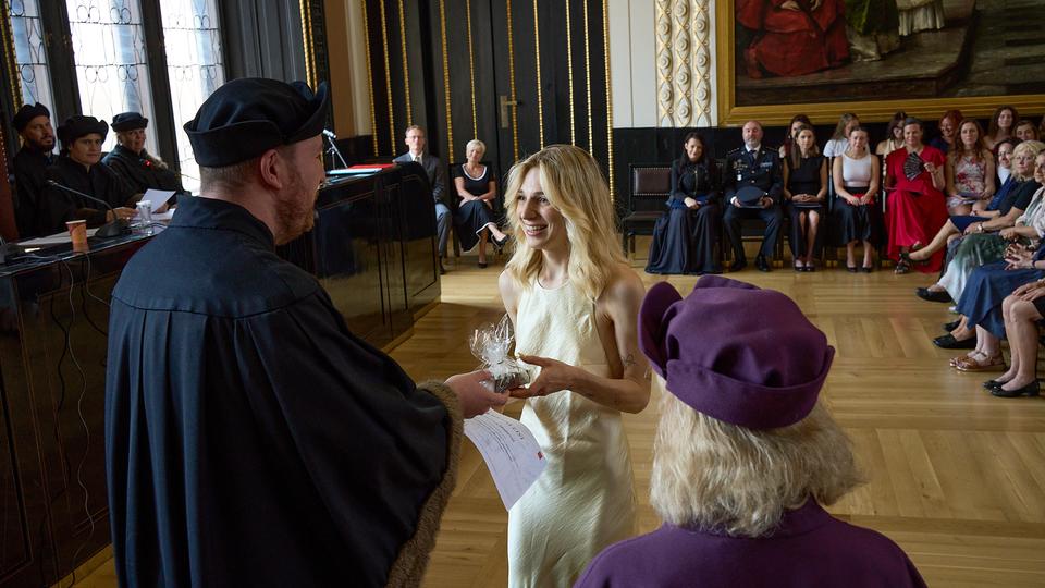 Slavnostní předávání diplomů absolventům Jahodovky