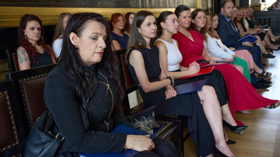 Slavnostní předávání diplomů absolventům Jahodovky