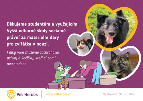 Darovací certifikát VOŠSP