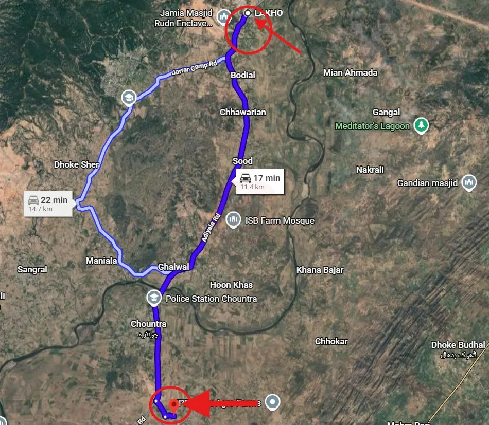 4 Kanal Farmhouse Land for Sale – Adyala Road, Rawalpindi