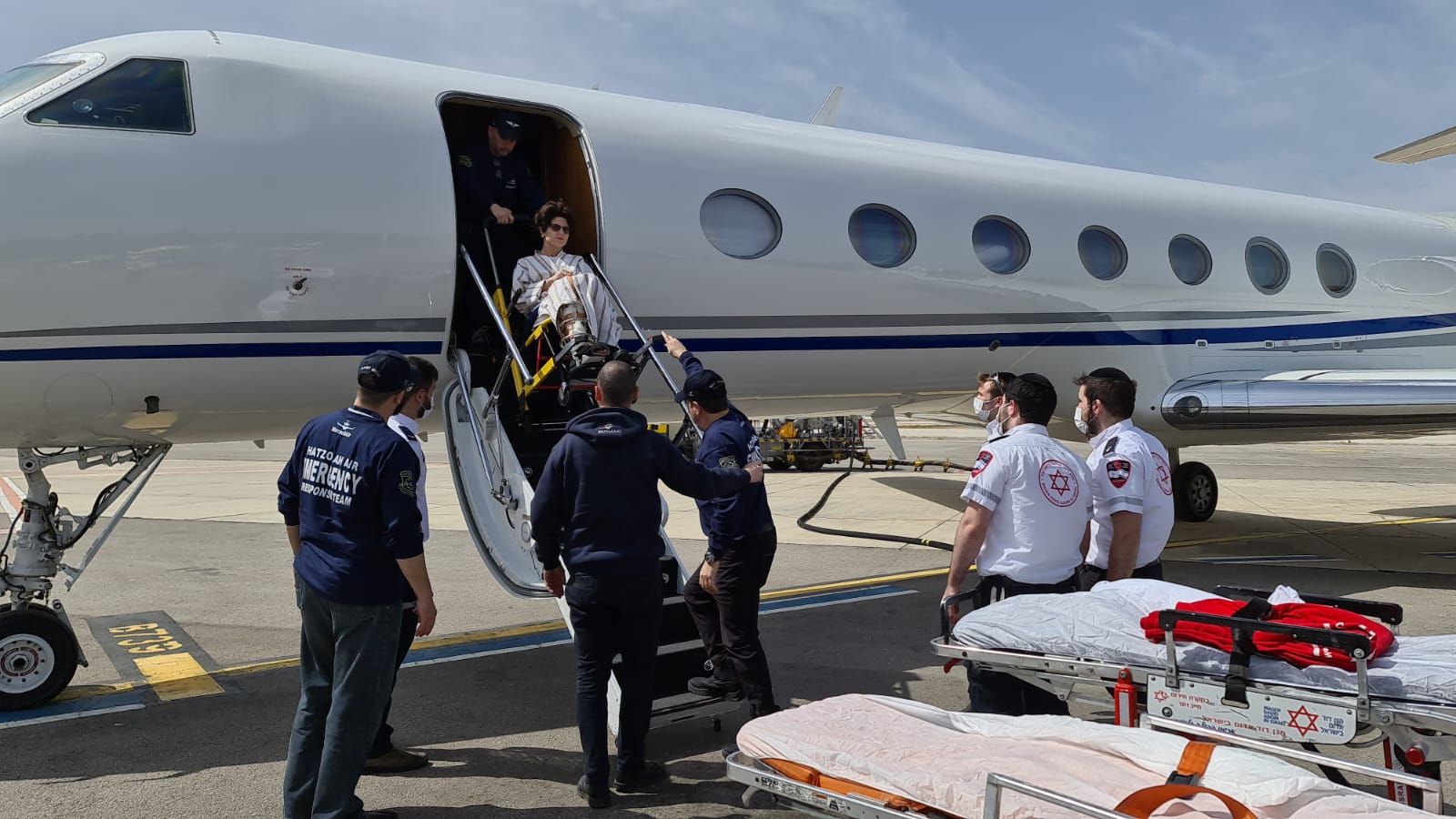 פצועים ראשונים מאוקראינה הגיעו לקבל טיפול רפואי בישראל והועברו להדסה עין כרם