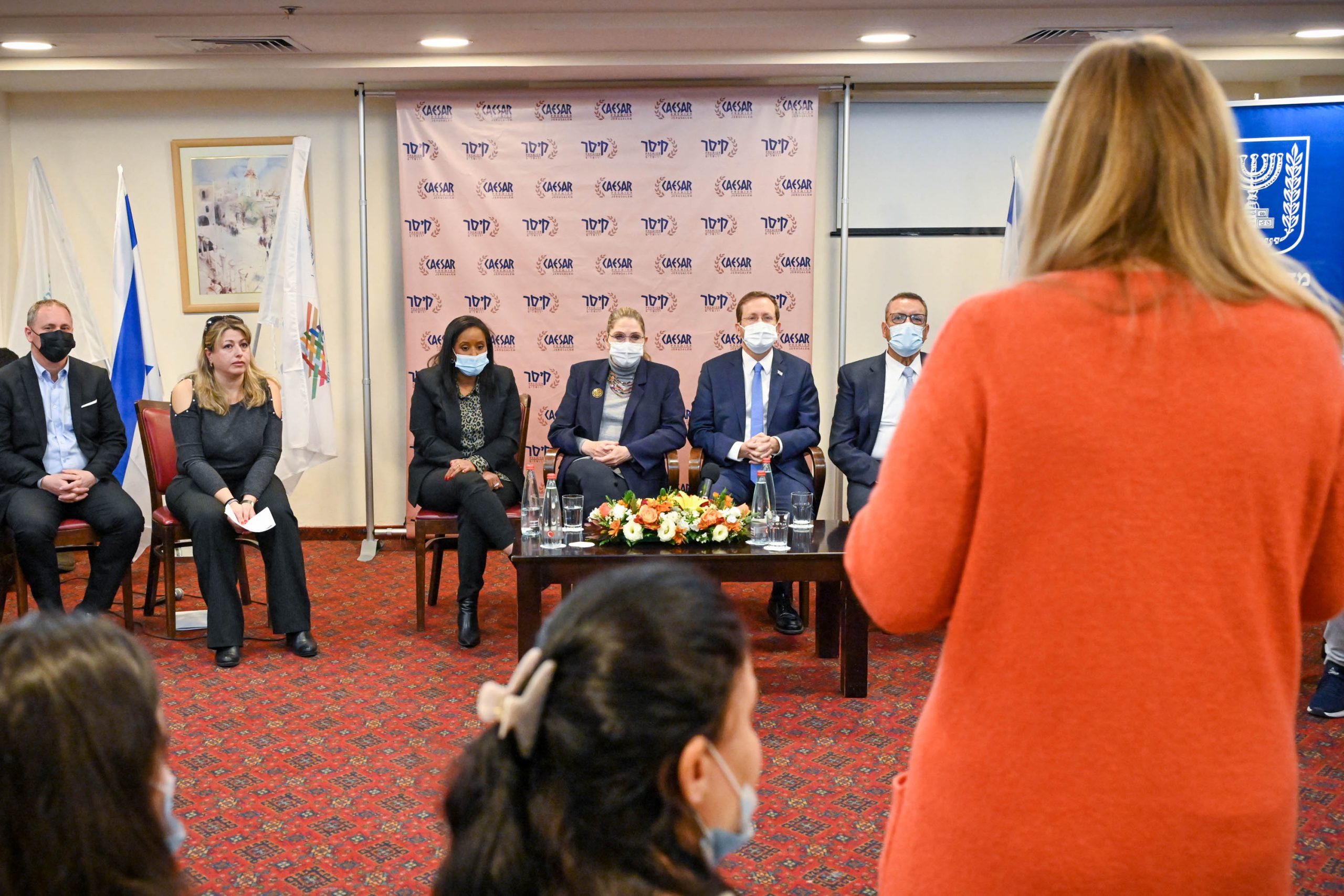 נשיא המדינה ורעייתו נפגשו עם עולים חדשים מאוקראינה