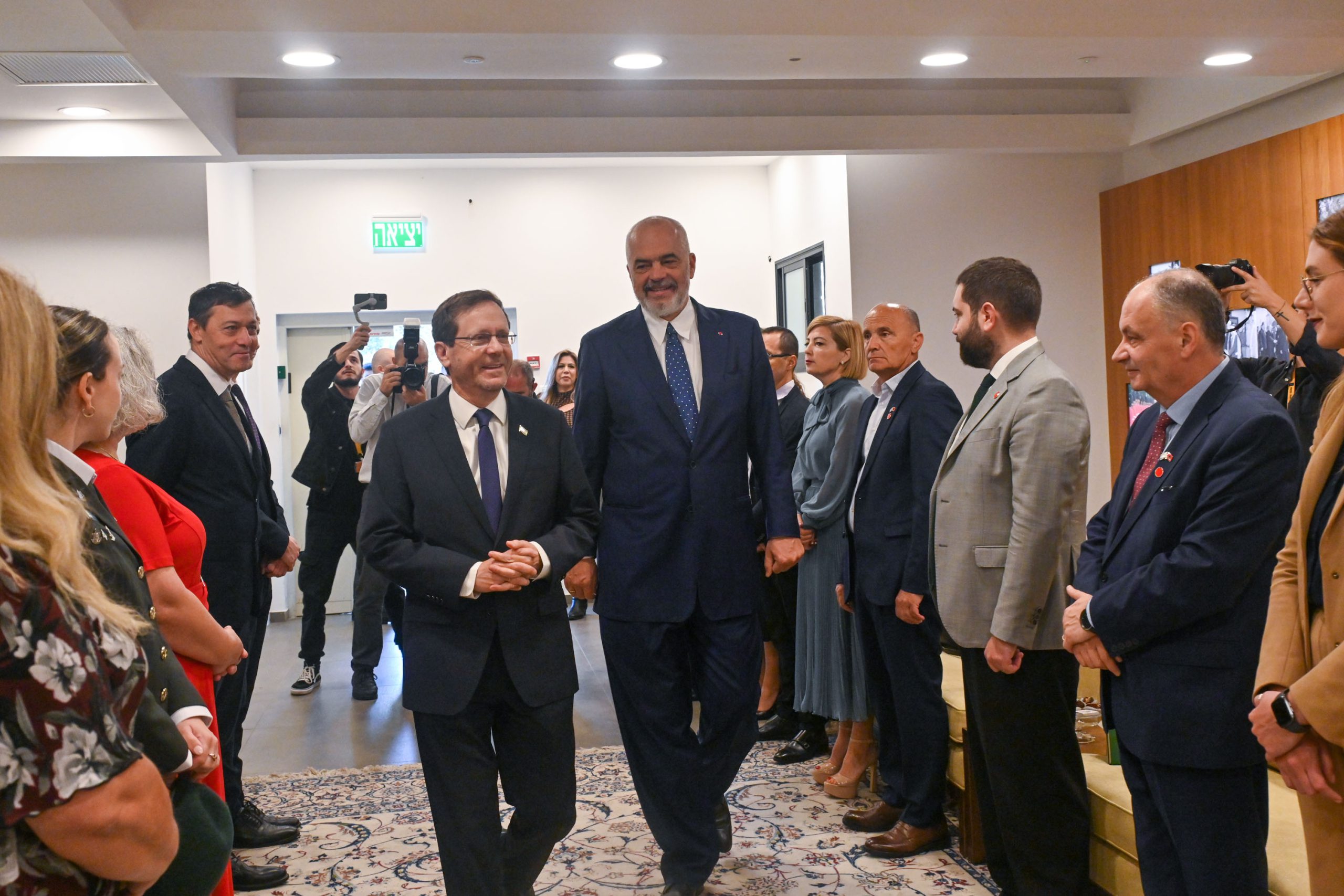 נשיא המדינה קיים פגישת עבודה מדינית עם ראש ממשלת אלבניה