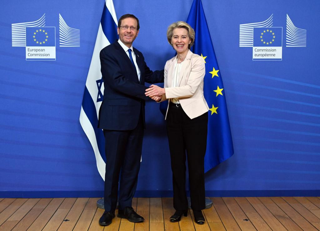 נשיא המדינה נפגש עם נשיאת הנציבות האירופית, אורסולה פון דר ליין