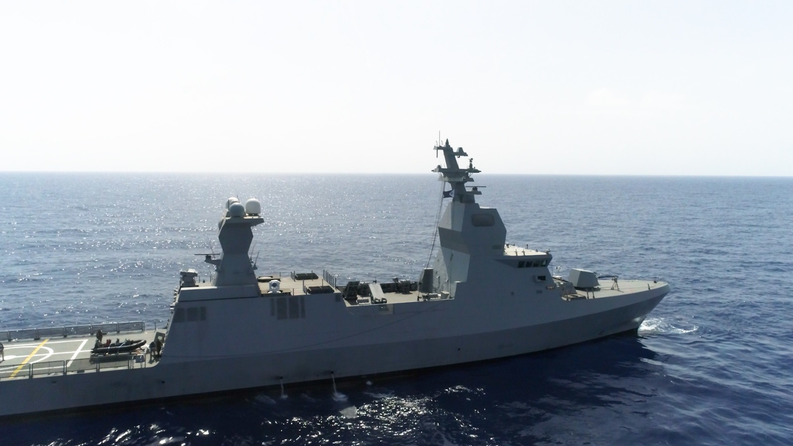 שלב נוסף במבצוע מערכת ההגנה "כיפת מגן" ימית בספינות סער 6: