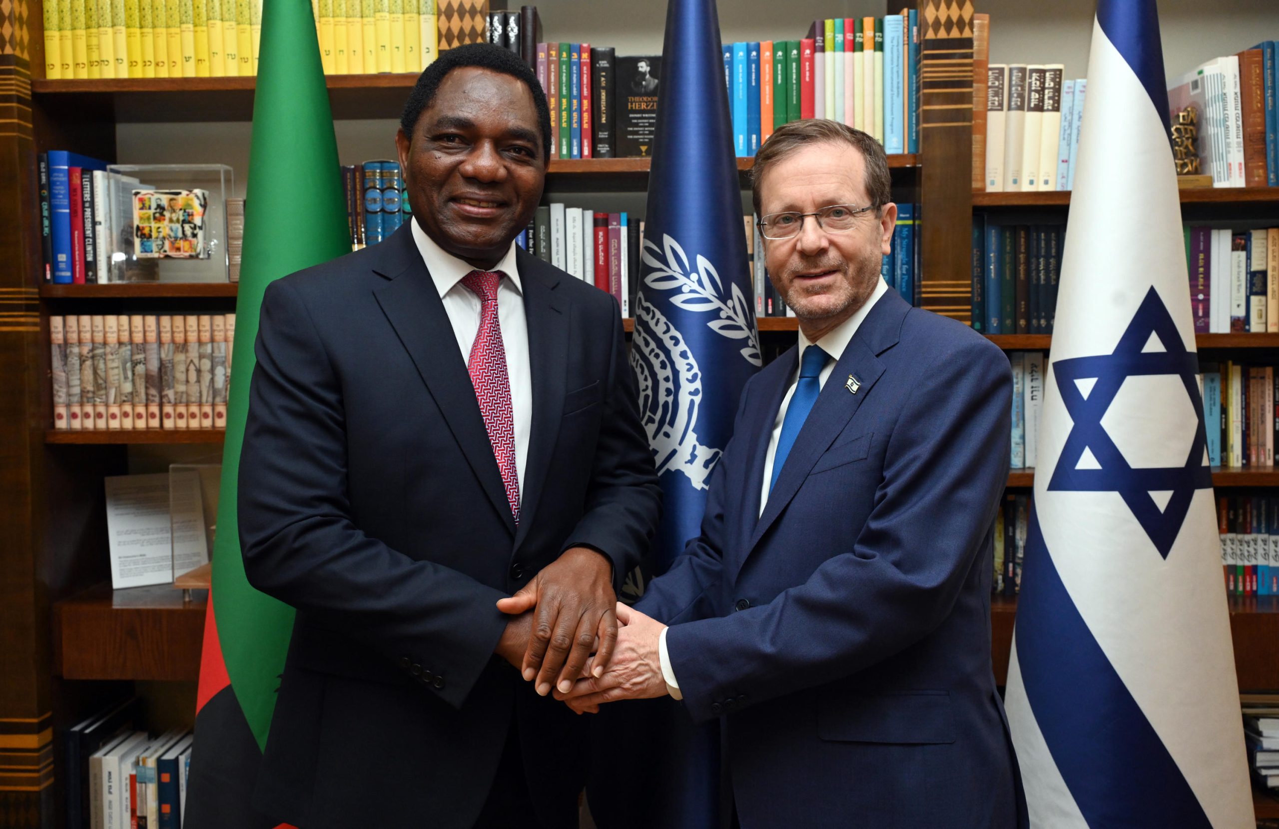 נשיא המדינה ערך טקס קבלת פנים ממלכתית לנשיא זמביה
