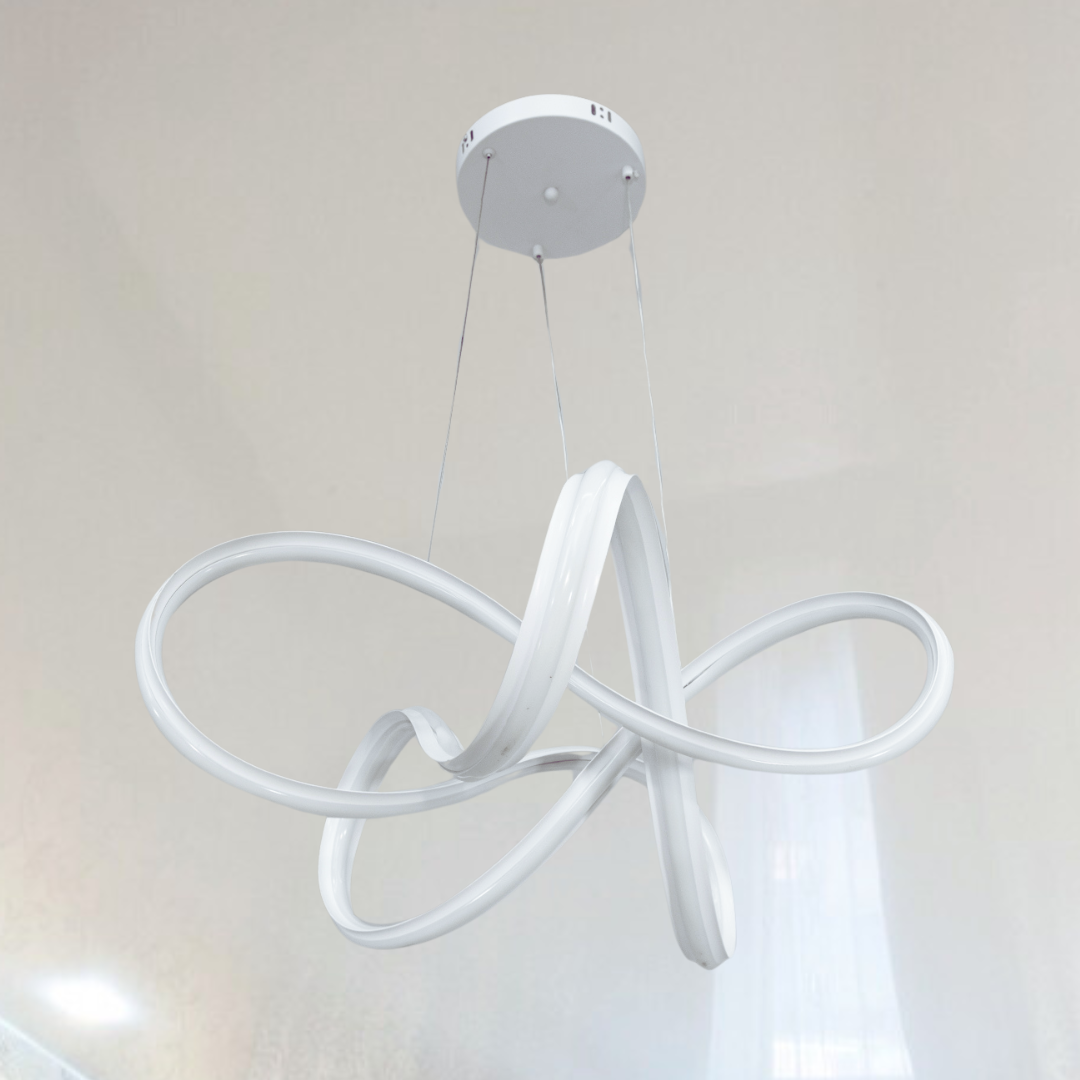 Висвітлити окрему зону в кімнаті можна підвісною світлодіодною люстрою