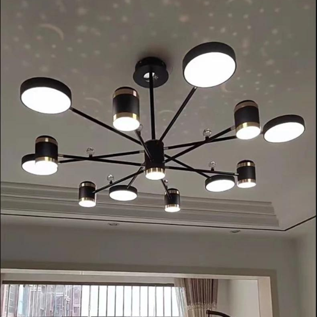 Люстра світлодіодна з ефектом зоряного неба для освітлення дитячої кімнати