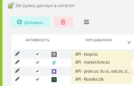 Ricezione di ordini da fonti esterne utilizzando l API