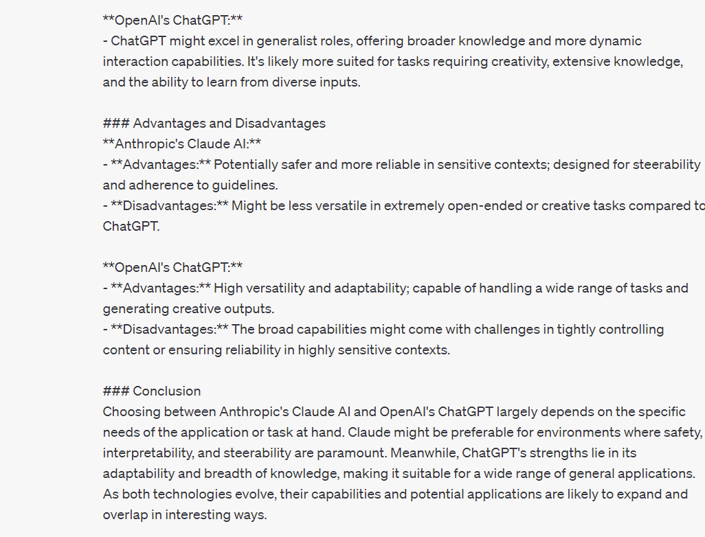 Intelligence artificielle Claude AI aperçu et différences avec ChatGPT OpenAI