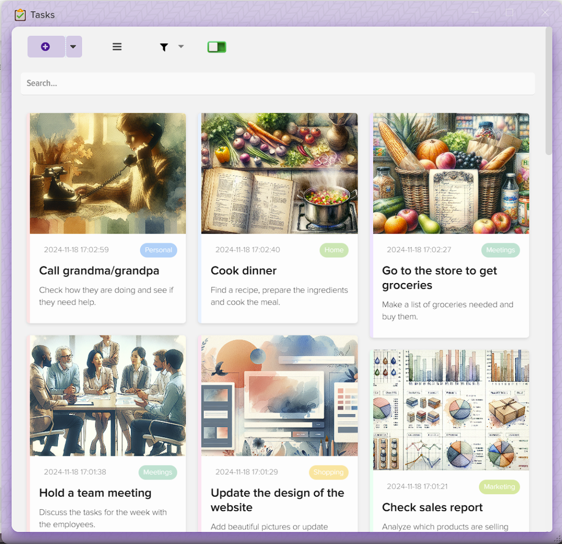 How to manage tasks in Elbuz