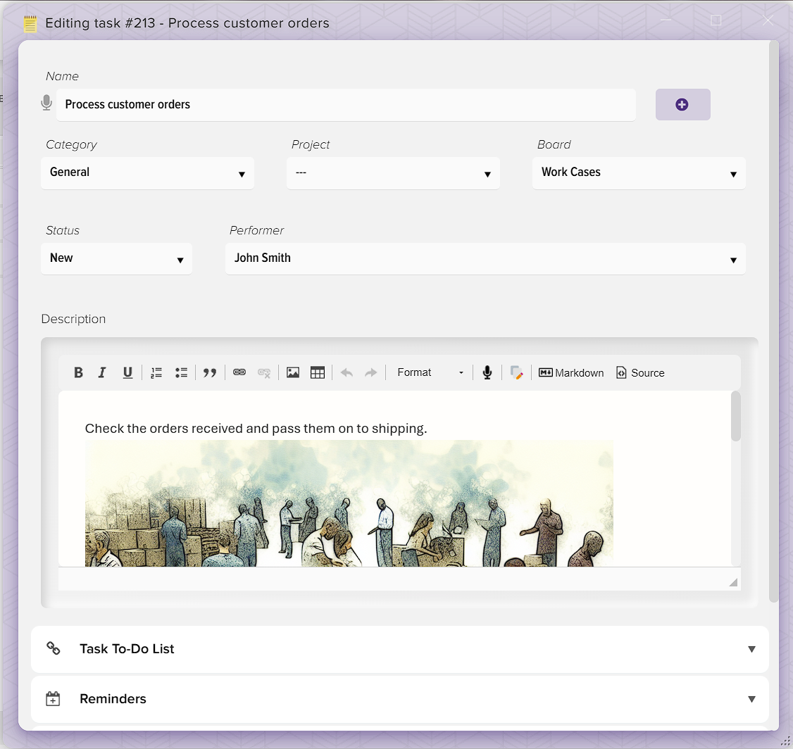 How to manage tasks in Elbuz