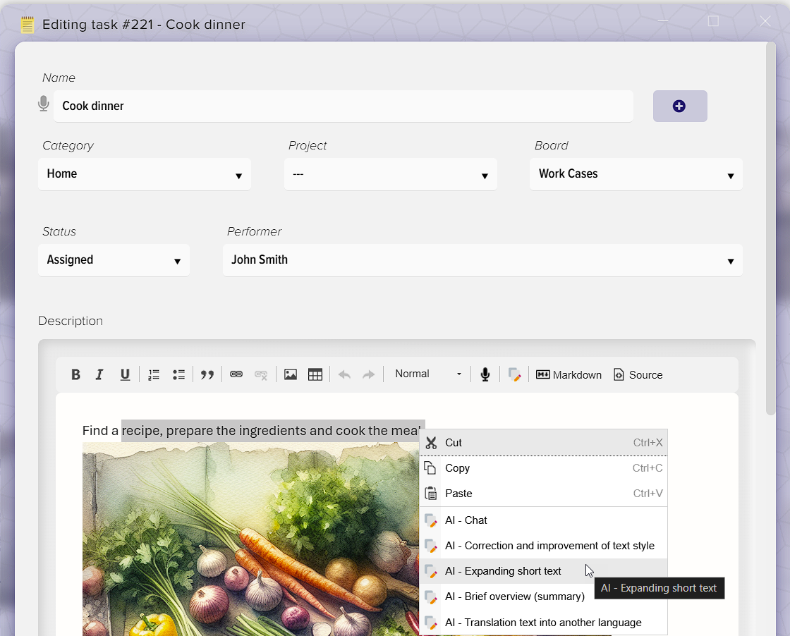 How to manage tasks in Elbuz