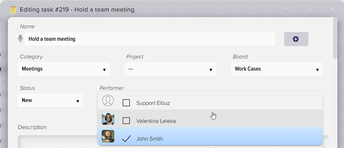 How to manage tasks in Elbuz